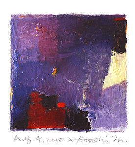 Hiroshi Matsumoto 9x9 abstract painting