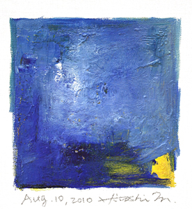 Hiroshi Matsumoto 9x9 abstract painting