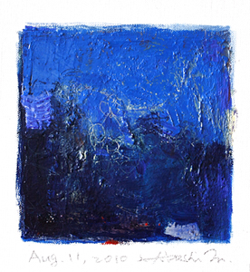Hiroshi Matsumoto 9x9 abstract painting