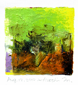 Hiroshi Matsumoto 9x9 abstract painting