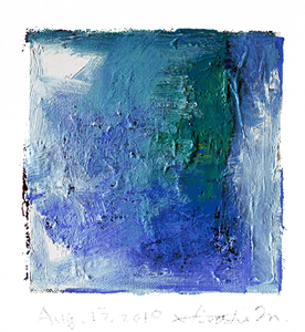 Hiroshi Matsumoto 9x9 abstract painting