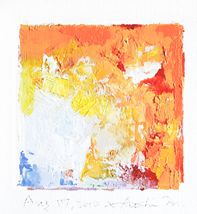 Hiroshi Matsumoto 9x9 abstract painting