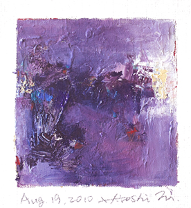 Hiroshi Matsumoto 9x9 abstract painting