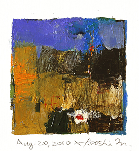 Hiroshi Matsumoto 9x9 abstract painting