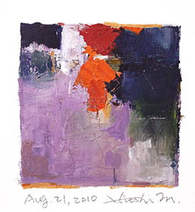 Hiroshi Matsumoto 9x9 abstract painting