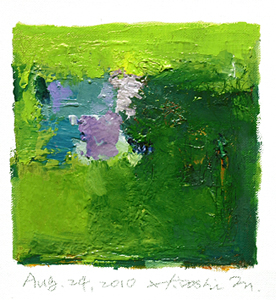 Hiroshi Matsumoto 9x9 abstract painting