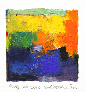 Hiroshi Matsumoto 9x9 abstract painting