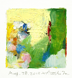 Hiroshi Matsumoto 9x9 abstract painting