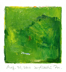 Hiroshi Matsumoto 9x9 abstract painting