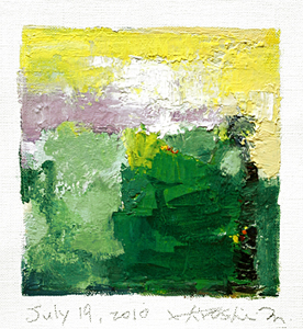 Hiroshi Matsumoto 9x9 abstract painting