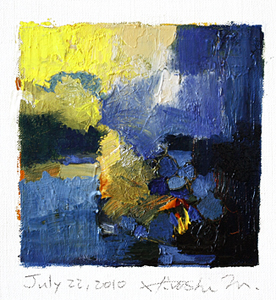Hiroshi Matsumoto 9x9 abstract painting
