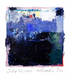 Hiroshi Matsumoto 9x9 abstract painting