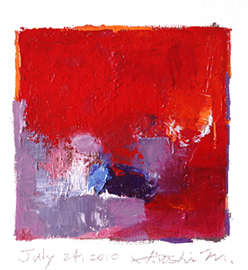 Hiroshi Matsumoto 9x9 abstract painting