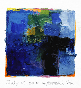 Hiroshi Matsumoto 9x9 abstract painting