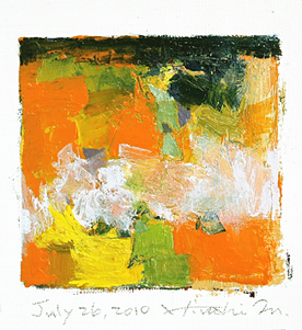Hiroshi Matsumoto 9x9 abstract painting
