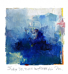 Hiroshi Matsumoto 9x9 abstract painting