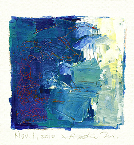 Hiroshi Matsumoto 9x9 abstract painting
