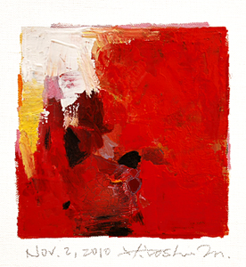 Hiroshi Matsumoto 9x9 abstract painting