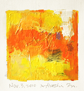Hiroshi Matsumoto 9x9 abstract painting