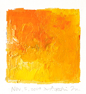 Hiroshi Matsumoto 9x9 abstract painting