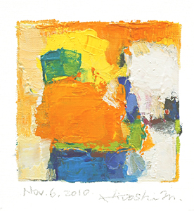 Hiroshi Matsumoto 9x9 abstract painting