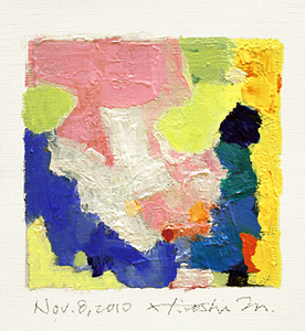 Hiroshi Matsumoto 9x9 abstract painting