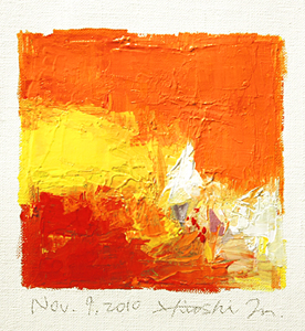 Hiroshi Matsumoto 9x9 abstract painting