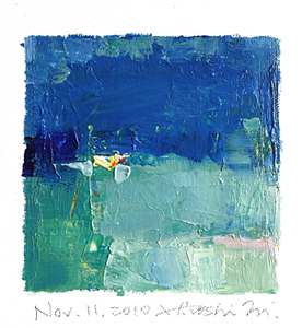 Hiroshi Matsumoto 9x9 abstract painting