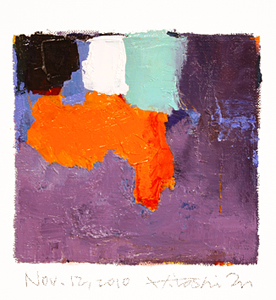 Hiroshi Matsumoto 9x9 abstract painting