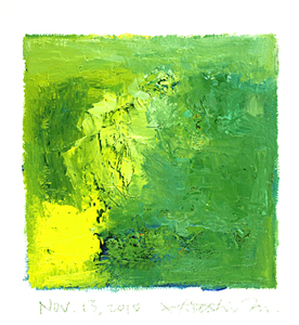 Hiroshi Matsumoto 9x9 abstract painting