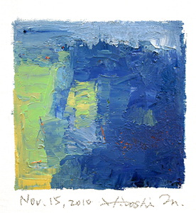 Hiroshi Matsumoto 9x9 abstract painting