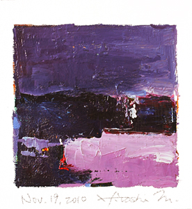Hiroshi Matsumoto 9x9 abstract painting