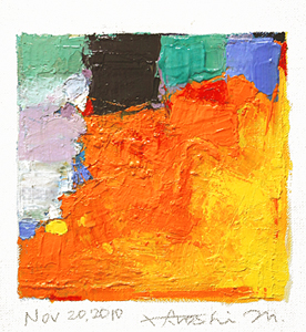 Hiroshi Matsumoto 9x9 abstract painting