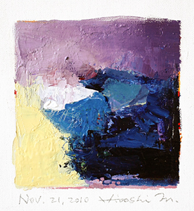 Hiroshi Matsumoto 9x9 abstract painting