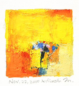 Hiroshi Matsumoto 9x9 abstract painting