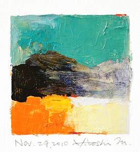 Hiroshi Matsumoto 9x9 abstract painting