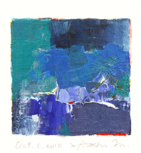 Hiroshi Matsumoto 9x9 abstract painting