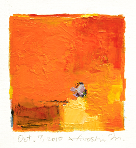 Hiroshi Matsumoto 9x9 abstract painting