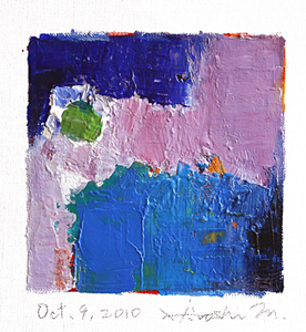 Hiroshi Matsumoto 9x9 abstract painting