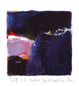 Hiroshi Matsumoto 9x9 abstract painting