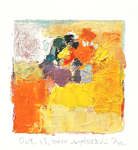 Hiroshi Matsumoto 9x9 abstract painting