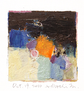 Hiroshi Matsumoto 9x9 abstract painting