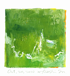 Hiroshi Matsumoto 9x9 abstract painting