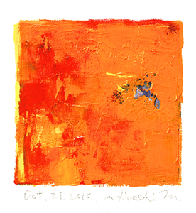 Hiroshi Matsumoto 9x9 abstract painting