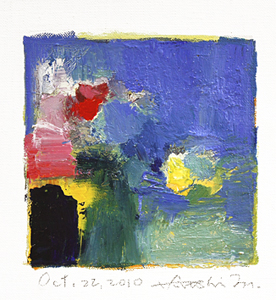 Hiroshi Matsumoto 9x9 abstract painting