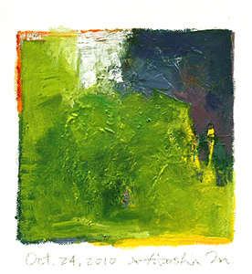 Hiroshi Matsumoto 9x9 abstract painting