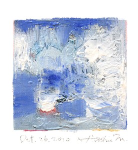 Hiroshi Matsumoto 9x9 abstract painting
