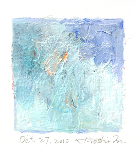 Hiroshi Matsumoto 9x9 abstract painting