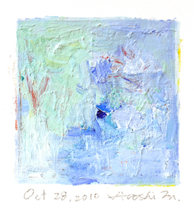Hiroshi Matsumoto 9x9 abstract painting