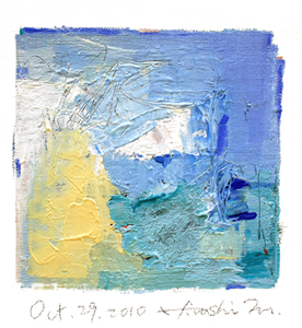 Hiroshi Matsumoto 9x9 abstract painting